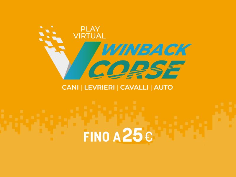 Play Virtual: Winback Bonus Corse Fino a 25€ - 3-5 febbraio (AD)