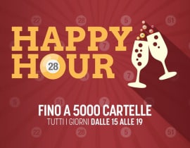 Happy Hours: fino a 5.000 cartelle ogni giorno