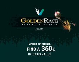 Golden Race: Vincita Triplicata Fino a 350€ Di Bonus