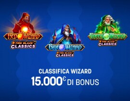 Classifica Wizard: 15.000€ di Bonus