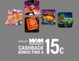 Nuove Slot Grigie World Match - Cashback Fino a 15€ Bonus