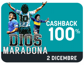 100% Cashback su Maradona