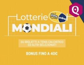 Lotterie Mondiali – Fino a 40€ Di Bonus