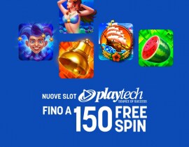 Nuove Slot Blu Playtech: Fino a 150 Freespin Su Un Deposito