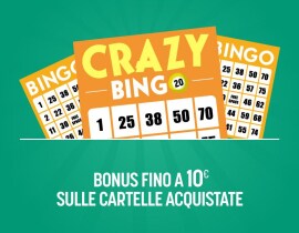 Crazy Bingo! Bonus Fino a 10€ 