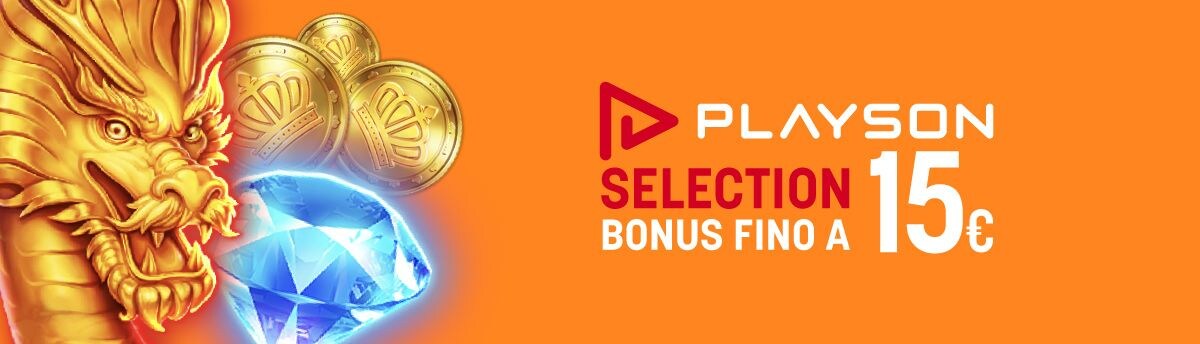 Playson Top: Bonus Fino a 15€ Bonus