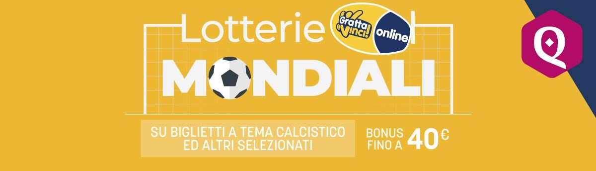 Lotterie Mondiali – Fino a 40€ Di Bonus