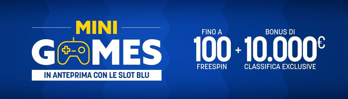 Nuovi mini-games: 100 freespin e 10.000€ di bonus 
