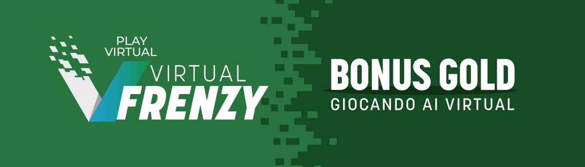 Virtual Frenzy - 2€ in bonus Gold dal 26 al 3 marzo